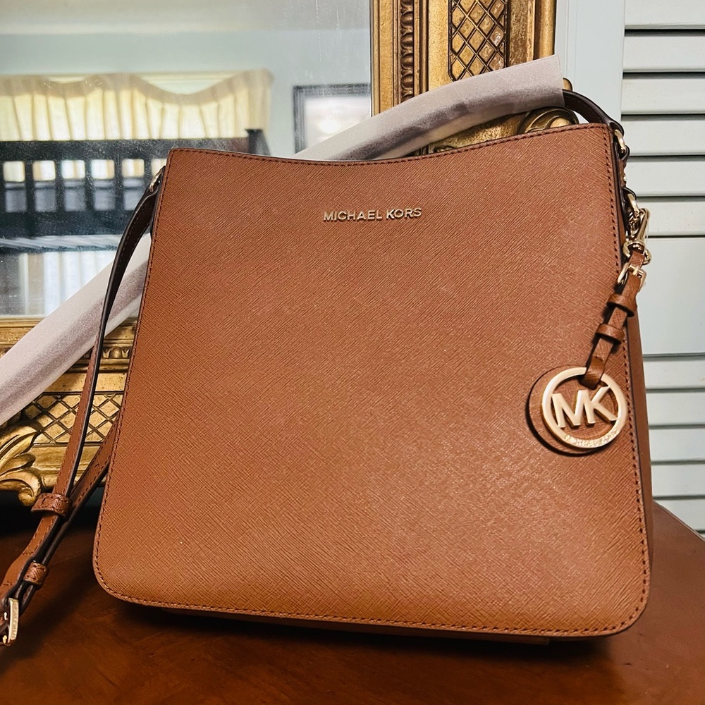 Michael Kors large messenger Crossbody bag. Nice dark brown.